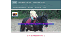 Desktop Screenshot of ecuries-des-roncinnieres.com