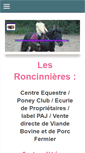 Mobile Screenshot of ecuries-des-roncinnieres.com